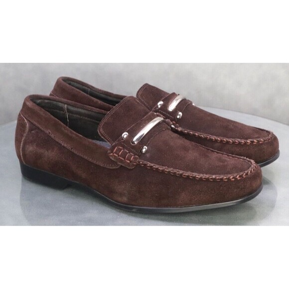 Stacy Adams $120 Men\'s Horsebit Loafers Slip Ons Casual Shoes Size 8 M Suede main image 8